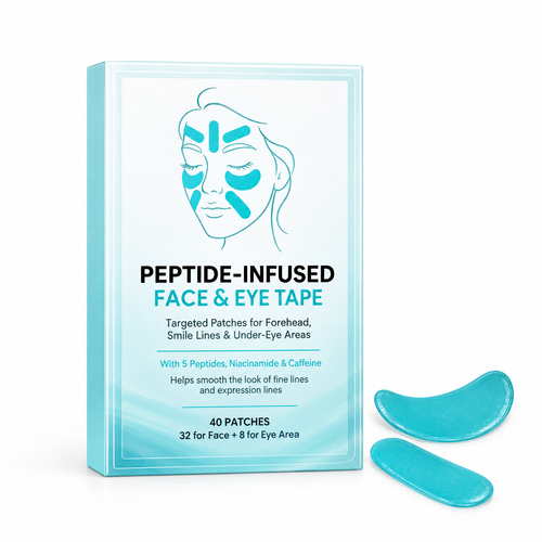 Peptide-Infused Face & Eye Tape – Overnight Smoothing Patches