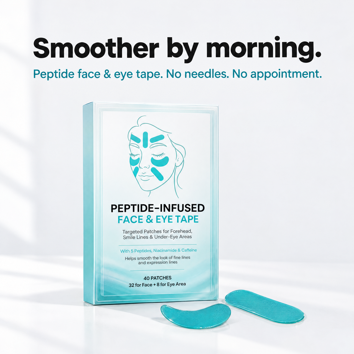 Peptide-Infused Face & Eye Tape – Overnight Smoothing Patches
